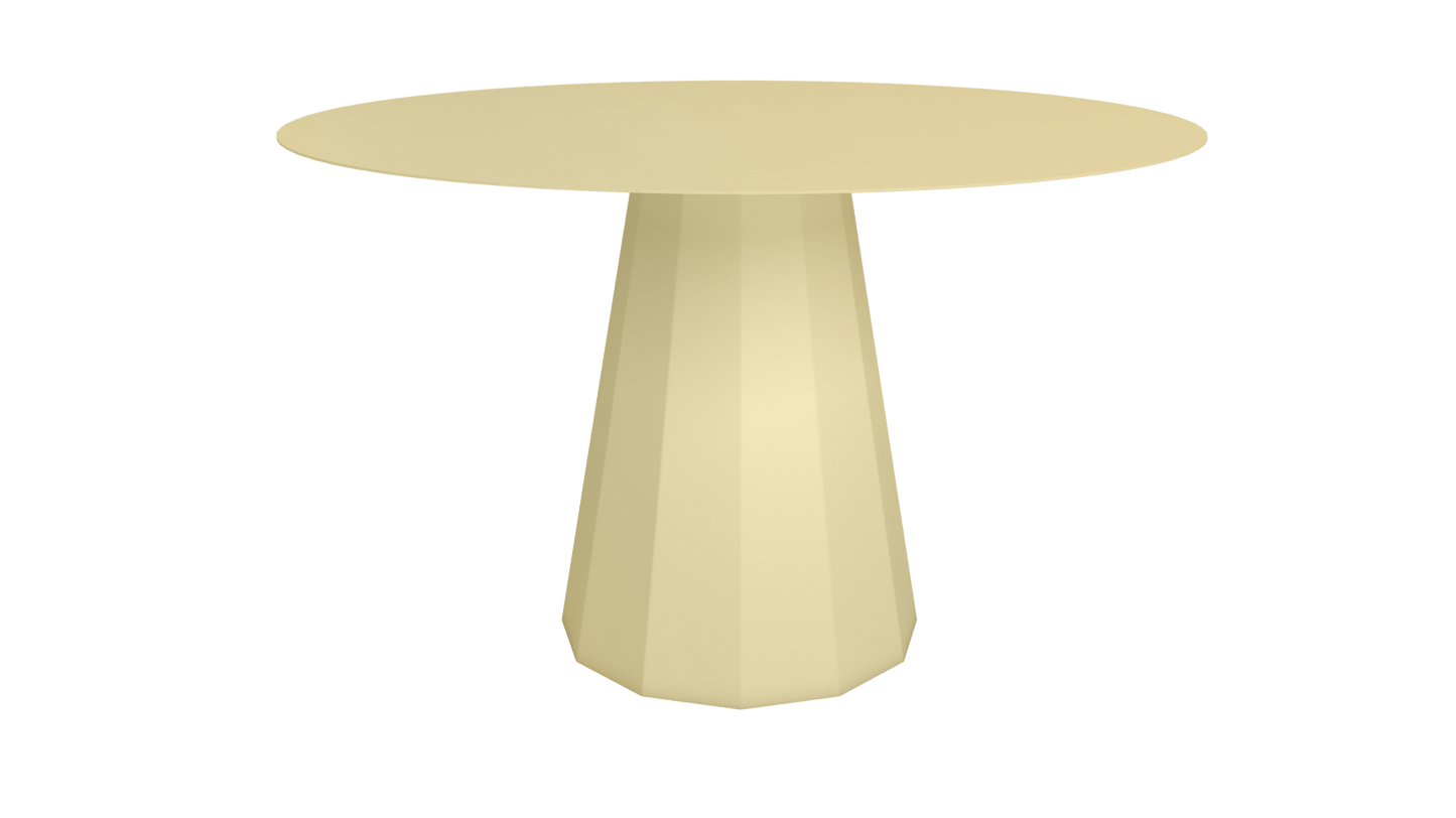 Table ronde en aluminium Ø80cm ou Ø120cm Ankara - MATIERE GRISE - La Maison MilanaiseTABLERONDEANKARAMETALChampagne 231Ø120cm