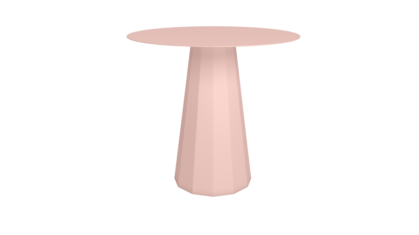 Table ronde en aluminium Ø80cm ou Ø120cm Ankara - MATIERE GRISE - La Maison MilanaiseTABLERONDEANKARAMETALBaby pink 162Ø80cm