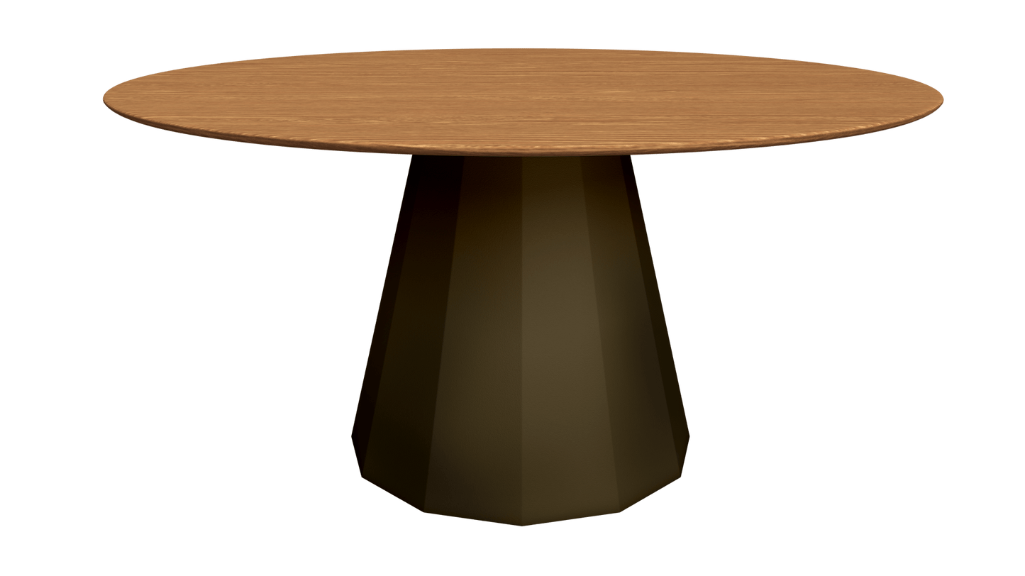 Table ronde en bois avec pied conique en métal Ø150cm Ankara - MATIÈRE GRISE - La Maison MilanaiseTABLERONDEANKARA150METALBOISAnthracite 222
