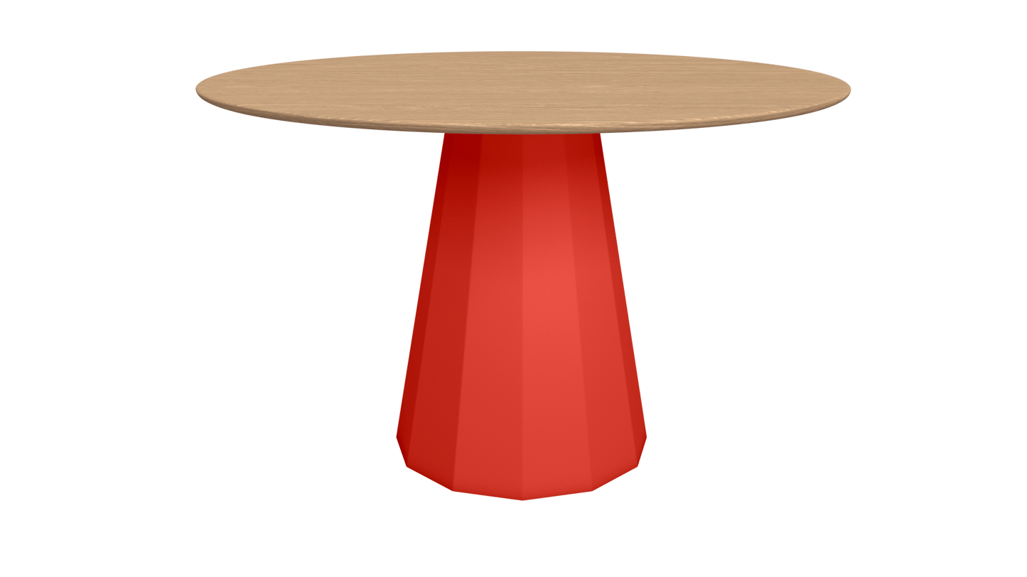 Table ronde en bois avec pied conique en métal Ø80cm ou Ø120cm Ankara - MATIÈRE GRISE - La Maison MilanaiseTABLEANKARAMETALBOISPêche 143Ø80cm