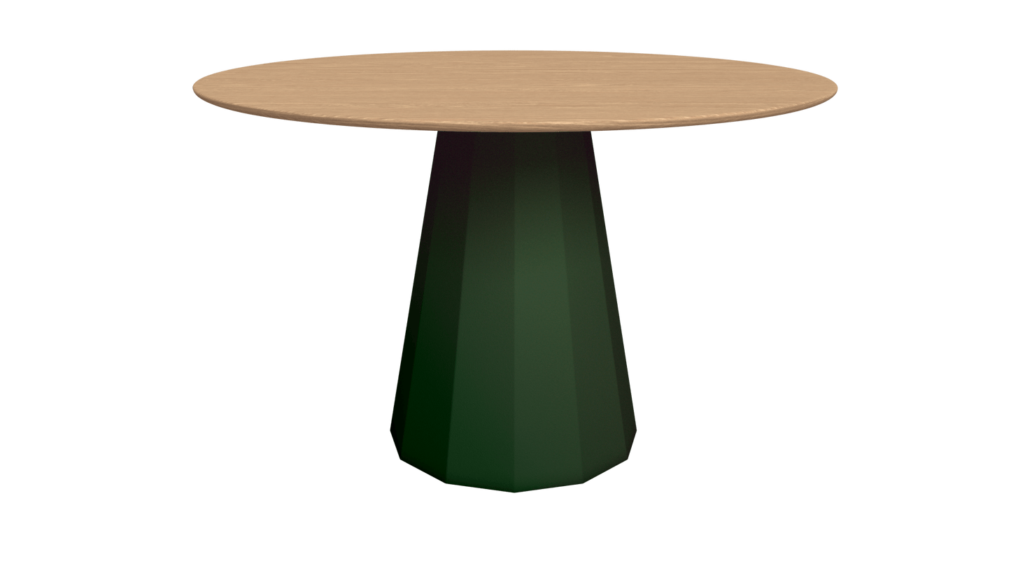 Table ronde en bois avec pied conique en métal Ø80cm ou Ø120cm Ankara - MATIÈRE GRISE - La Maison MilanaiseTABLEANKARAMETALBOISJekyll 123Ø80cm