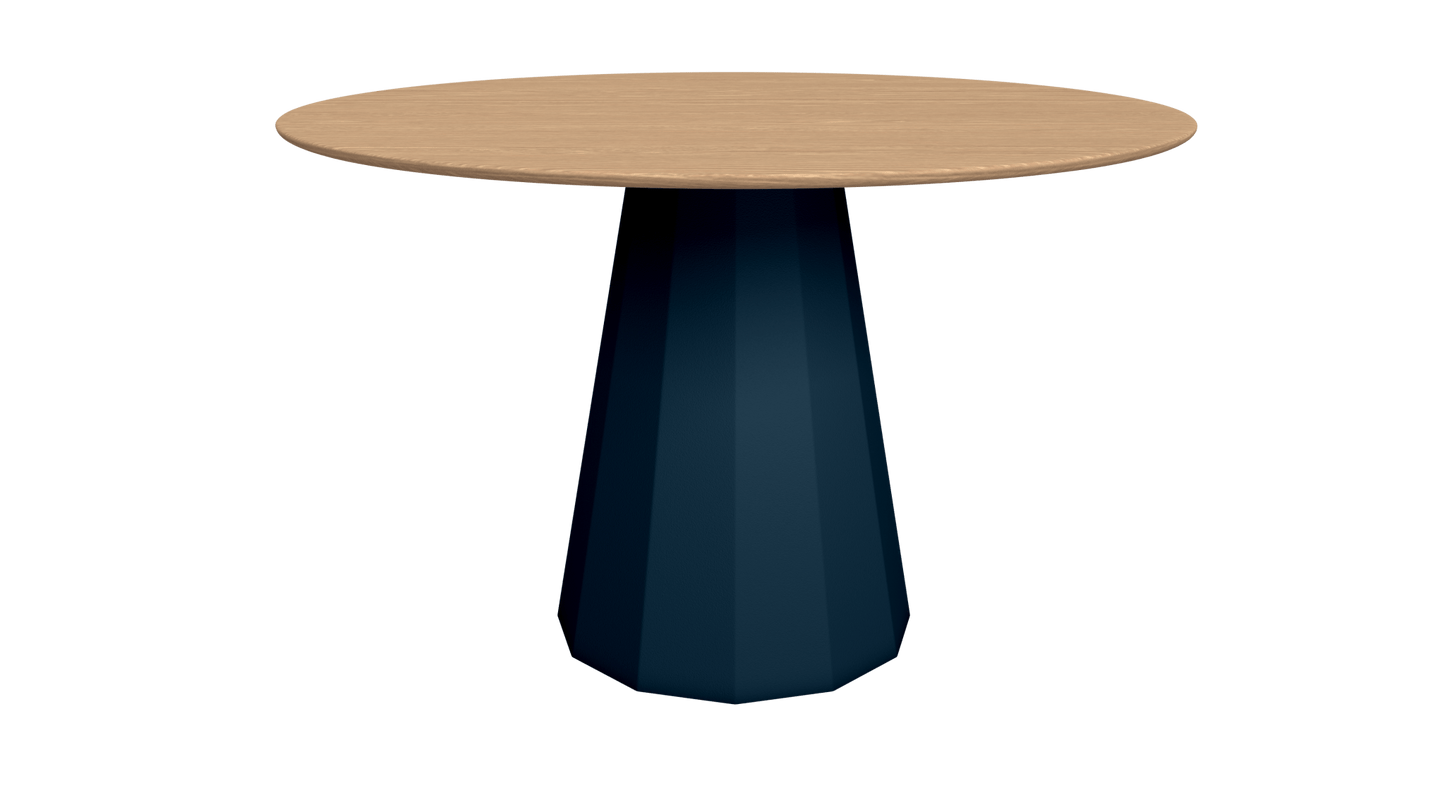 Table ronde en bois avec pied conique en métal Ø80cm ou Ø120cm Ankara - MATIÈRE GRISE - La Maison MilanaiseTABLEANKARAMETALBOISDenim 007Ø80cm