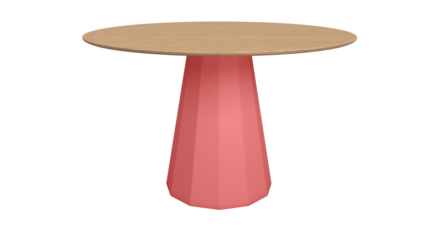 Table ronde en bois avec pied conique en métal Ø80cm ou Ø120cm Ankara - MATIÈRE GRISE - La Maison MilanaiseTABLEANKARAMETALBOISPink Lady 163Ø80cm
