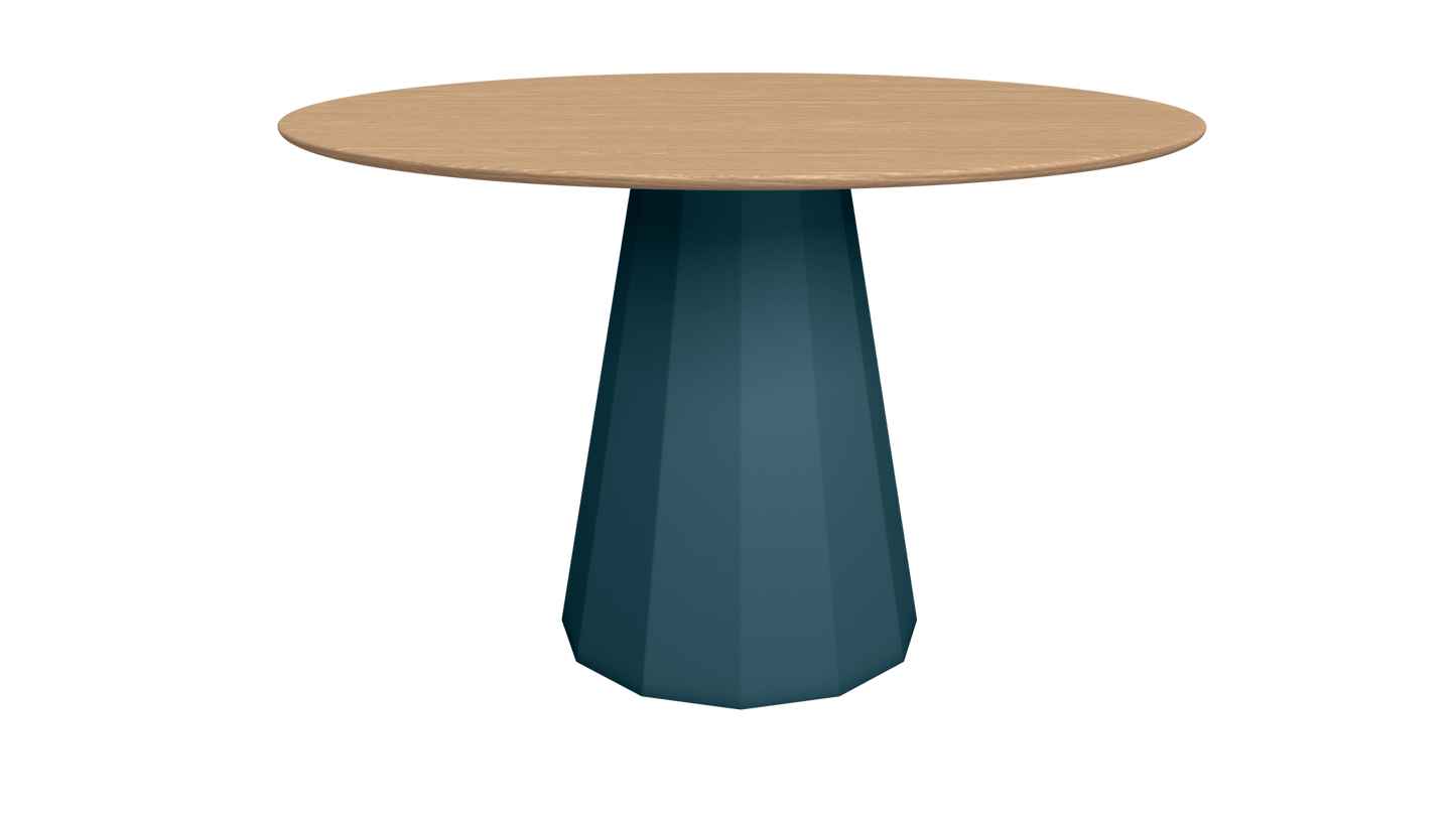 Table ronde en bois avec pied conique en métal Ø80cm ou Ø120cm Ankara - MATIÈRE GRISE - La Maison MilanaiseTABLEANKARAMETALBOISHoule 116Ø80cm