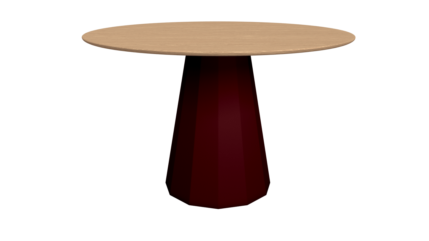 Table ronde en bois avec pied conique en métal Ø80cm ou Ø120cm Ankara - MATIÈRE GRISE - La Maison MilanaiseTABLEANKARAMETALBOISBourgogne 153Ø80cm