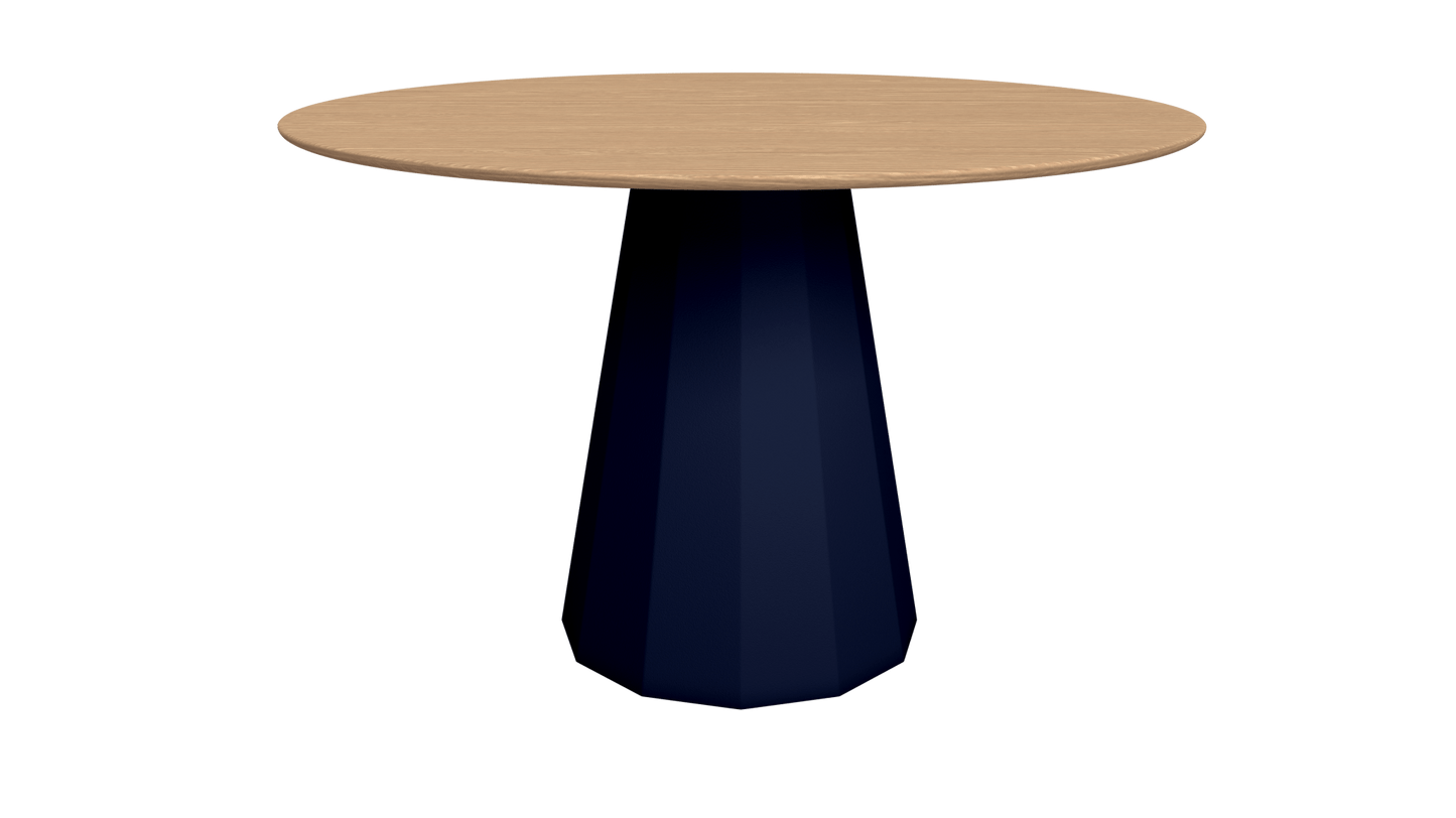 Table ronde en bois avec pied conique en métal Ø80cm ou Ø120cm Ankara - MATIÈRE GRISE - La Maison MilanaiseTABLEANKARAMETALBOISNuit 114Ø80cm