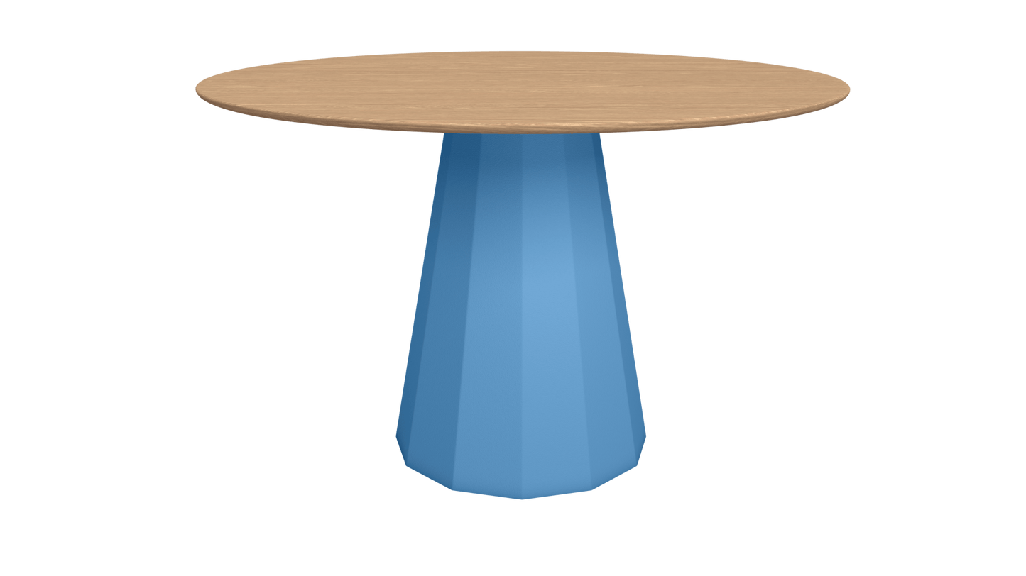 Table ronde en bois avec pied conique en métal Ø80cm ou Ø120cm Ankara - MATIÈRE GRISE - La Maison MilanaiseTABLEANKARAMETALBOISAzur 111Ø80cm