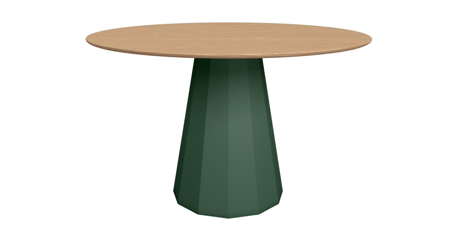 Table ronde en bois avec pied conique en métal Ø80cm ou Ø120cm Ankara - MATIÈRE GRISE - La Maison MilanaiseTABLEANKARAMETALBOISOlive 121Ø80cm