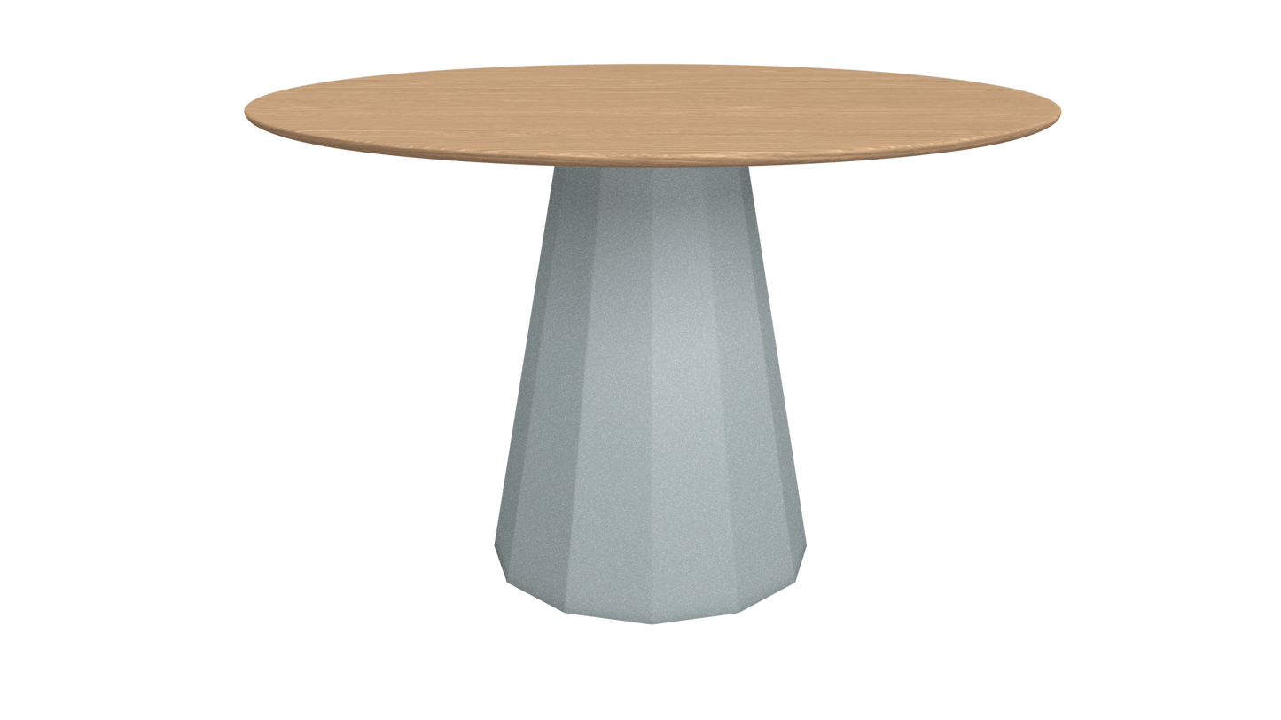 Table ronde en bois avec pied conique en métal Ø80cm ou Ø120cm Ankara - MATIÈRE GRISE - La Maison MilanaiseTABLEANKARAMETALBOISNuage 002Ø80cm