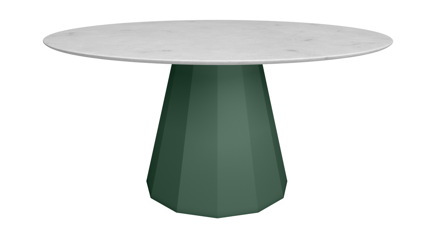 Table ronde en marbre avec pied conique en métal Ø150cm Ankara - MATIÈRE GRISE - La Maison MilanaiseANKARARONDE150CARRAREOlive 121