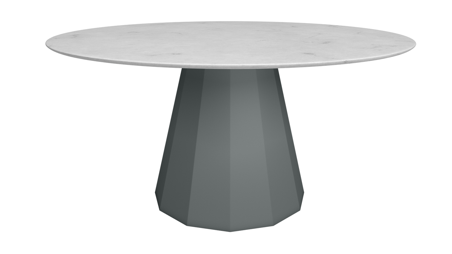 Table ronde en marbre avec pied conique en métal Ø150cm Ankara - MATIÈRE GRISE - La Maison MilanaiseANKARARONDE150CARRAREOrage 221