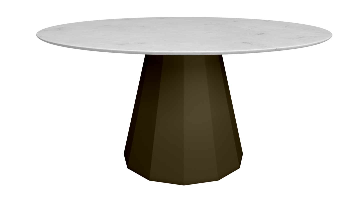 Table ronde en marbre avec pied conique en métal Ø150cm Ankara - MATIÈRE GRISE - La Maison MilanaiseANKARARONDE150CARRAREBronze 181