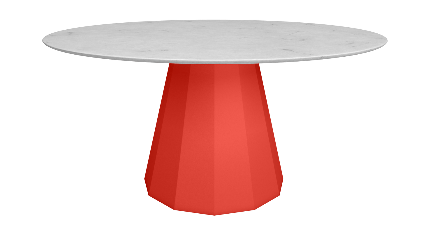 Table ronde en marbre avec pied conique en métal Ø150cm Ankara - MATIÈRE GRISE - La Maison MilanaiseANKARARONDE150CARRAREPêche 143