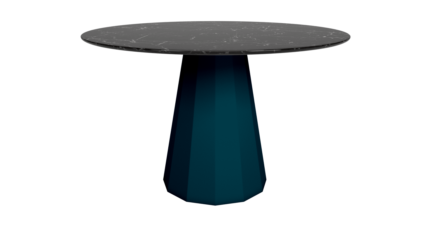 Table ronde en marbre avec pied conique en métal Ø80cm ou Ø120cm Ankara - MATIÈRE GRISE - La Maison MilanaiseANKARARONDEMETALMARQUINACanard 115Ø80cm