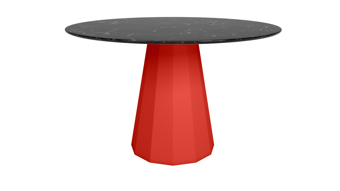 Table ronde en marbre avec pied conique en métal Ø80cm ou Ø120cm Ankara - MATIÈRE GRISE - La Maison MilanaiseANKARARONDEMETALMARQUINAPêche 143Ø80cm
