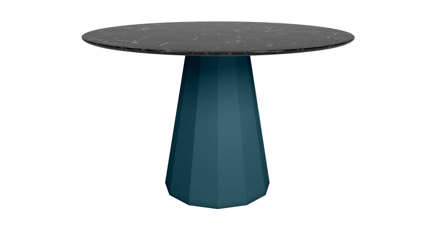 Table ronde en marbre avec pied conique en métal Ø80cm ou Ø120cm Ankara - MATIÈRE GRISE - La Maison MilanaiseANKARARONDEMETALMARQUINAHoule 116Ø80cm