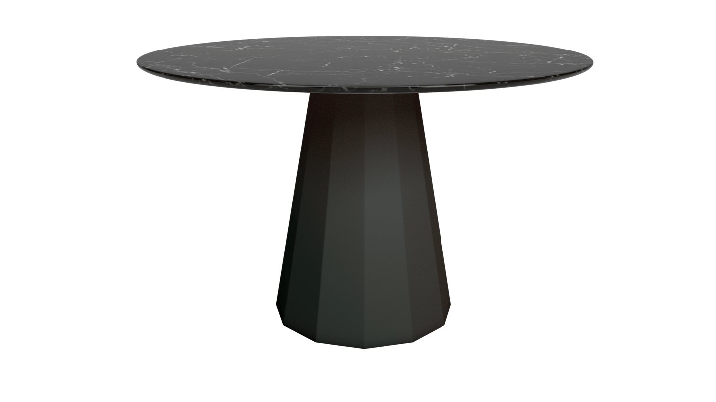 Table ronde en marbre avec pied conique en métal Ø80cm ou Ø120cm Ankara - MATIÈRE GRISE - La Maison MilanaiseANKARARONDEMETALMARQUINAWinners 223Ø80cm