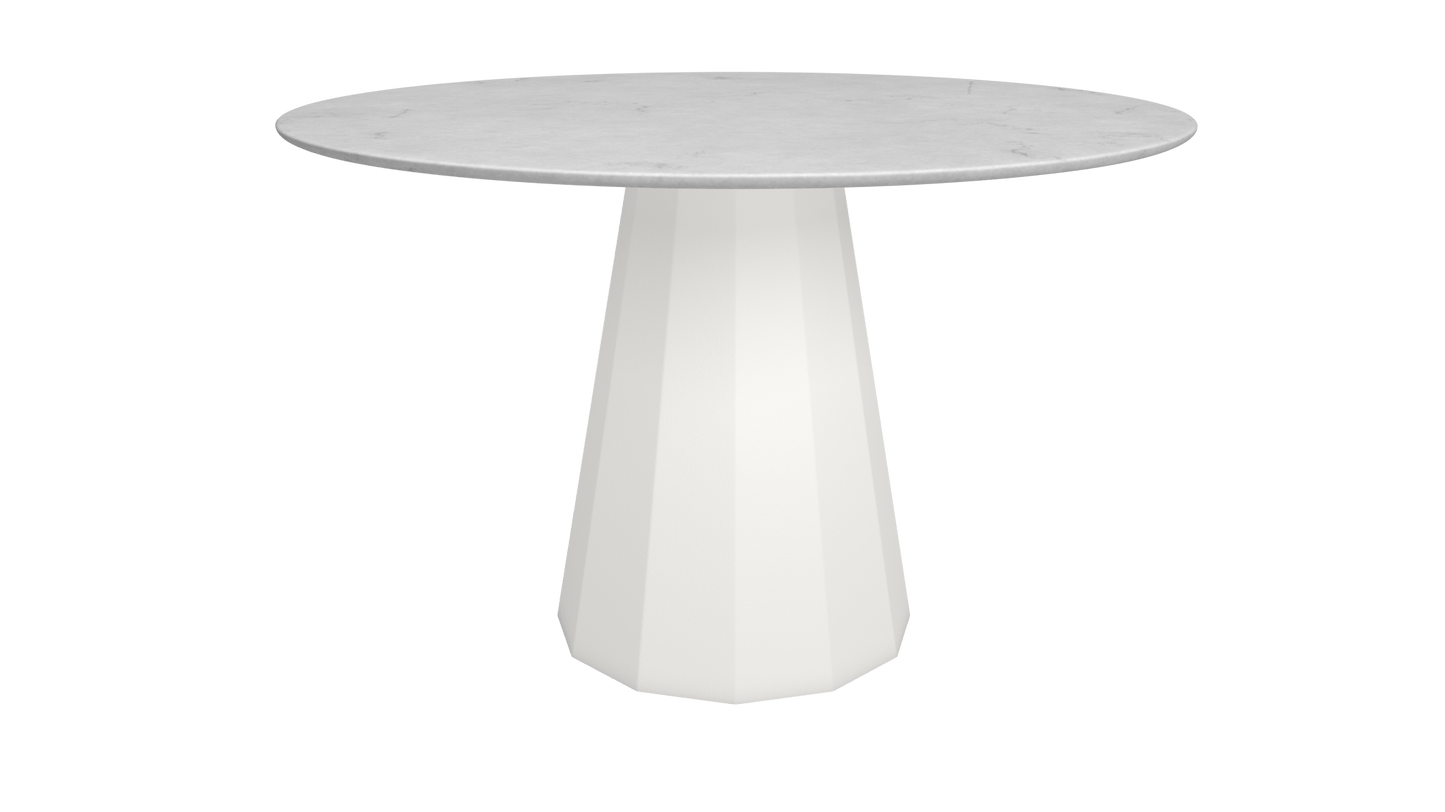 Table ronde en marbre et métal Ø80cm ou Ø120cm Ankara - MATIERE GRISE - La Maison MilanaiseANKARARONDECARRAREBlanc 001Ø80cm