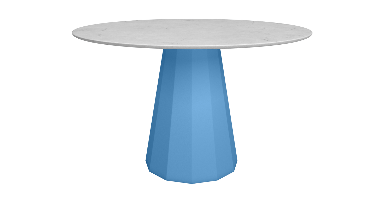 Table ronde en marbre et métal Ø80cm ou Ø120cm Ankara - MATIERE GRISE - La Maison MilanaiseANKARARONDECARRAREAzur 111Ø80cm