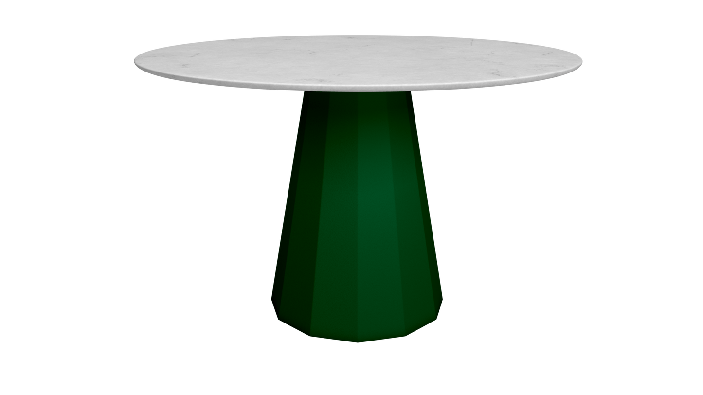 Table ronde en marbre et métal Ø80cm ou Ø120cm Ankara - MATIERE GRISE - La Maison MilanaiseANKARARONDECARRARECanopée 124Ø80cm