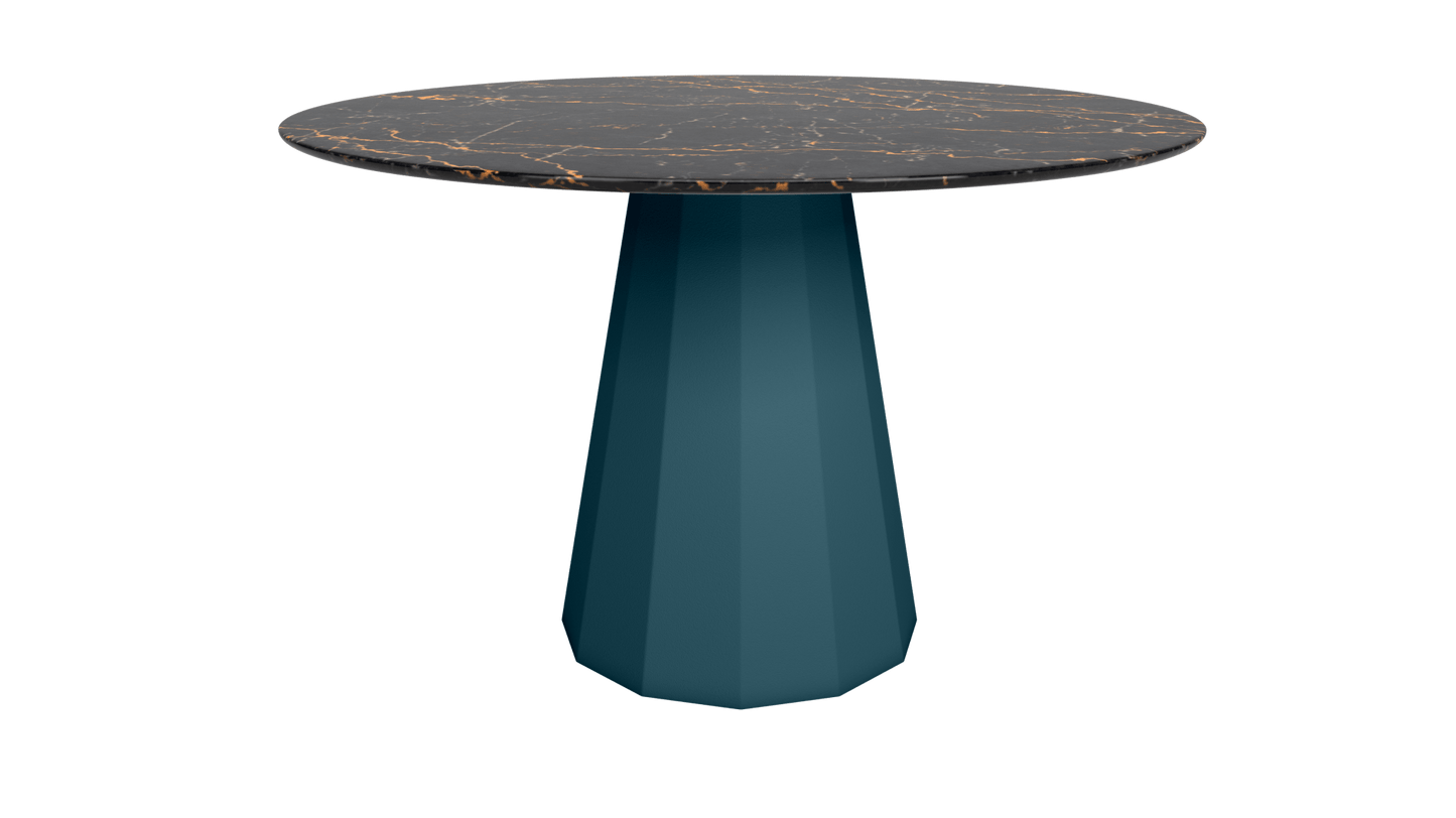 Table ronde marbre avec pied conique en métal Ø80cm ou Ø120cm Ankara - MATIÈRE GRISE - La Maison MilanaiseANKARARONDEMETALSTLAURENTHoule 116Ø80cm