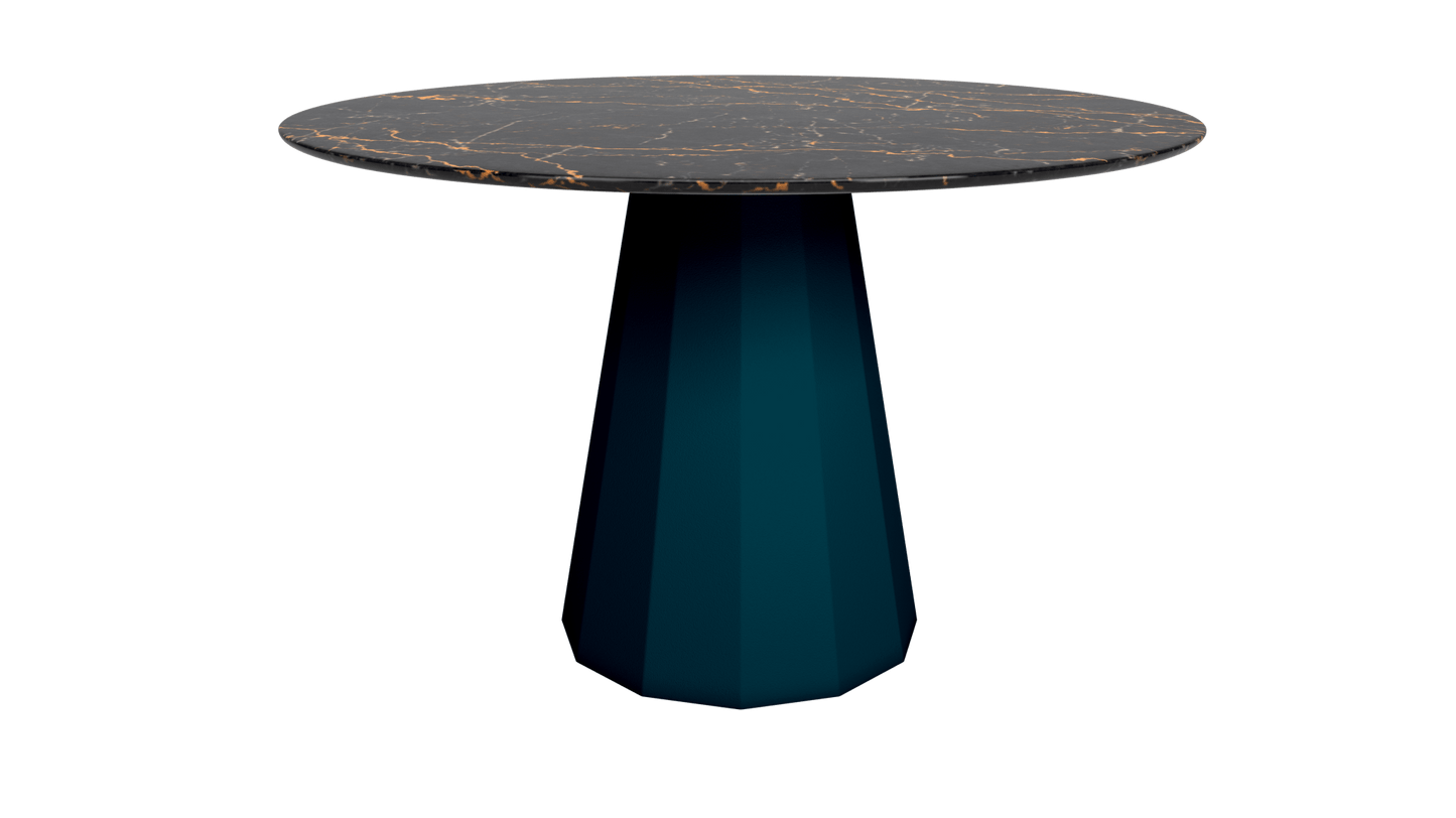 Table ronde marbre avec pied conique en métal Ø80cm ou Ø120cm Ankara - MATIÈRE GRISE - La Maison MilanaiseANKARARONDEMETALSTLAURENTCanard 115Ø80cm