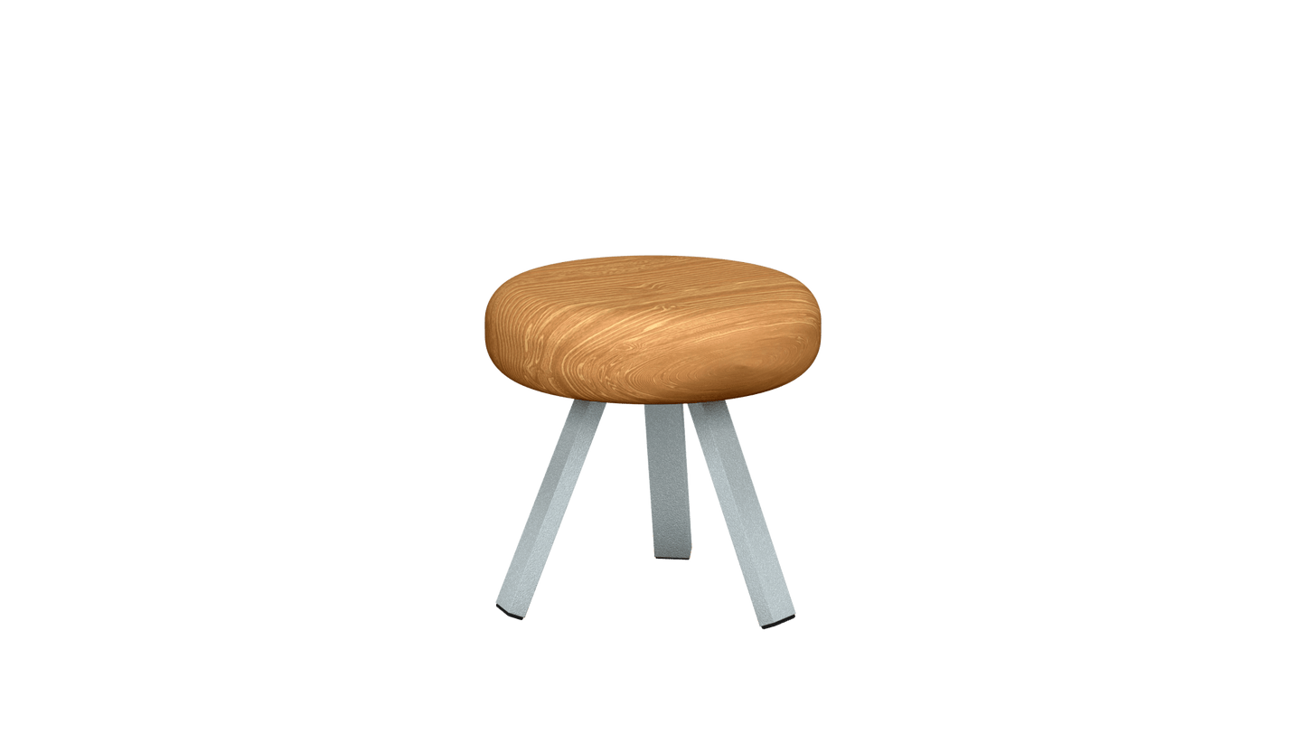 Tabouret bas rond en chêne et métal Smack - MATIERE GRISE - La Maison MilanaiseTABOURETSMACK - 77Nuage 00235cm