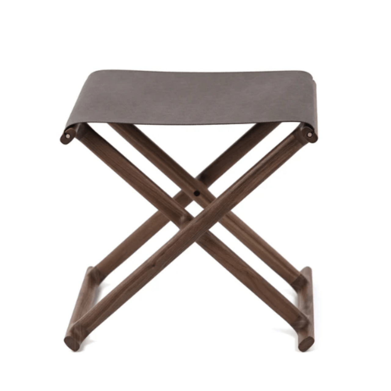 Tabouret bois et cuir Chelsea - PINETTI - La Maison Milanaise00.2080CHOCOChocolat