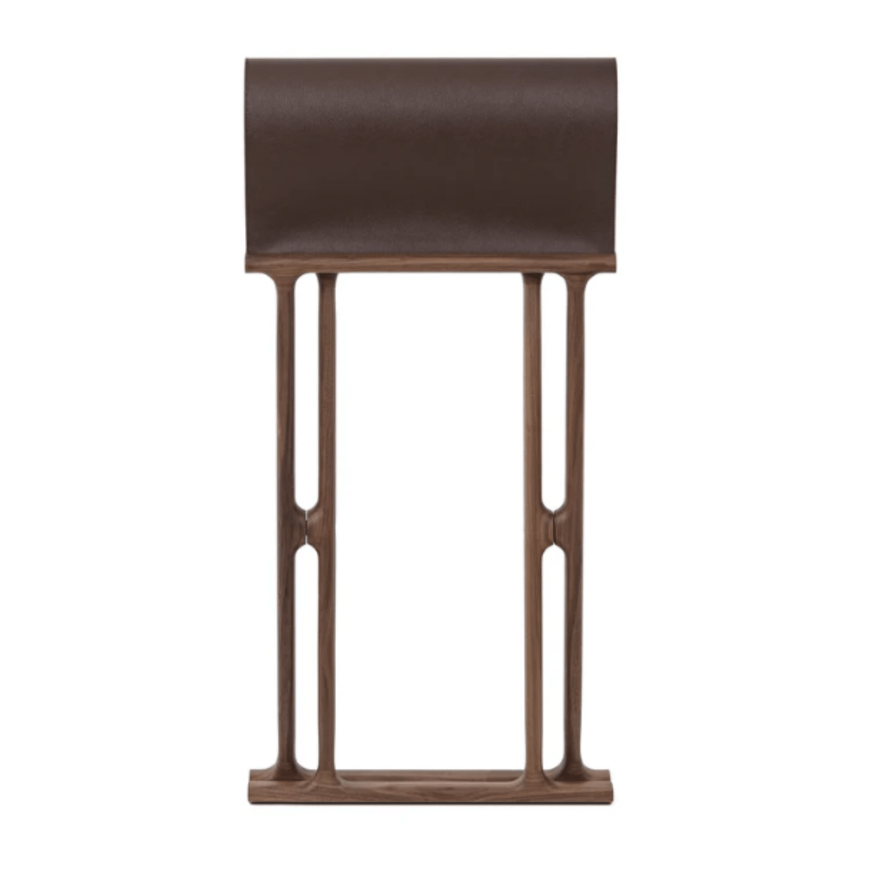 Tabouret bois et cuir Chelsea - PINETTI - La Maison Milanaise00.2080CHOCOChocolat