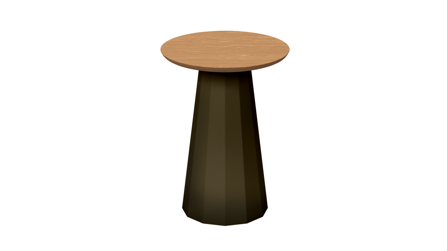 Tabouret conique en bois et métal Ankara - MATIERE GRISE - La Maison MilanaiseTABOURETANKARAINT - 38Brut Vernis fumé 241