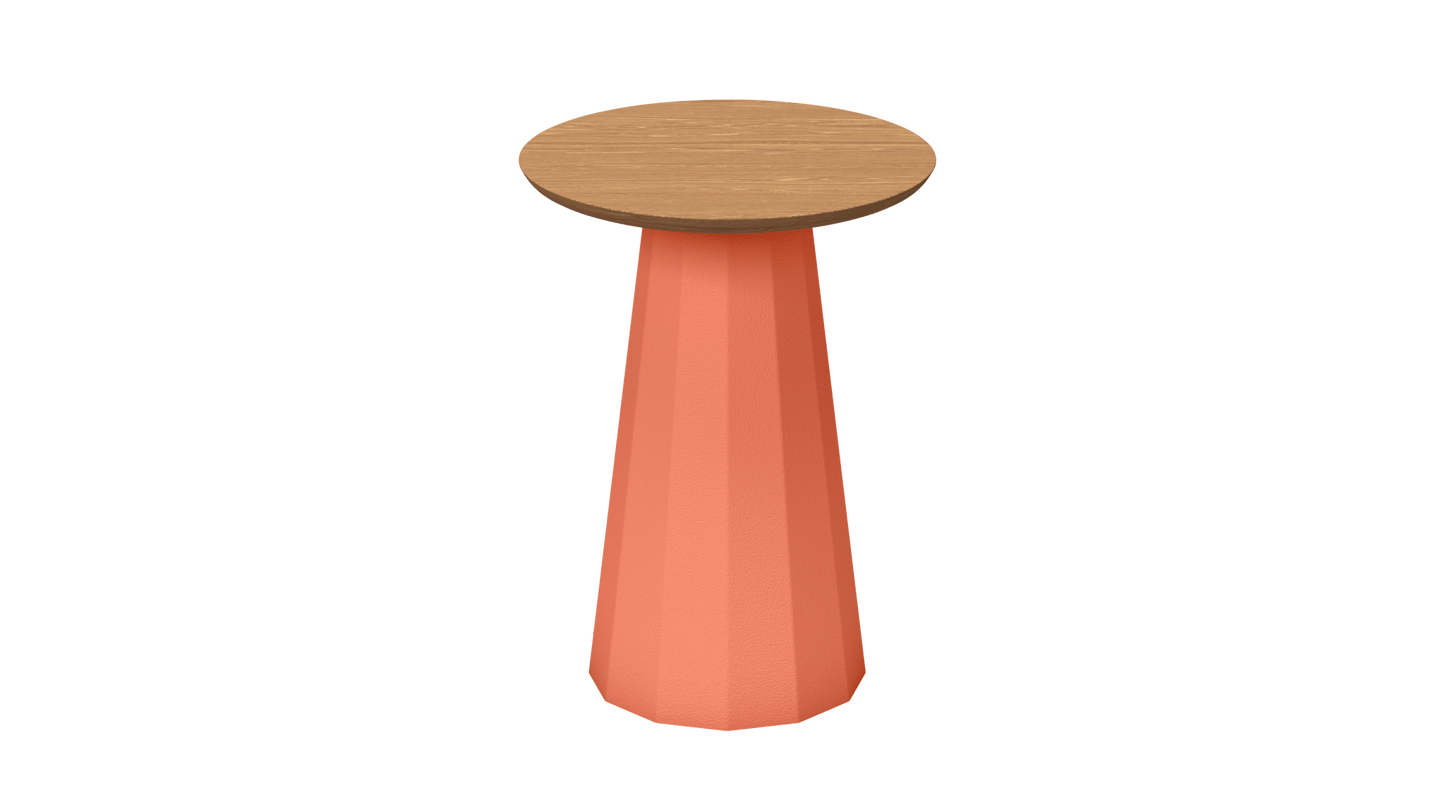 Tabouret conique en bois et métal Ankara - MATIERE GRISE - La Maison MilanaiseTABOURETANKARAINT - 17Orange givré 144