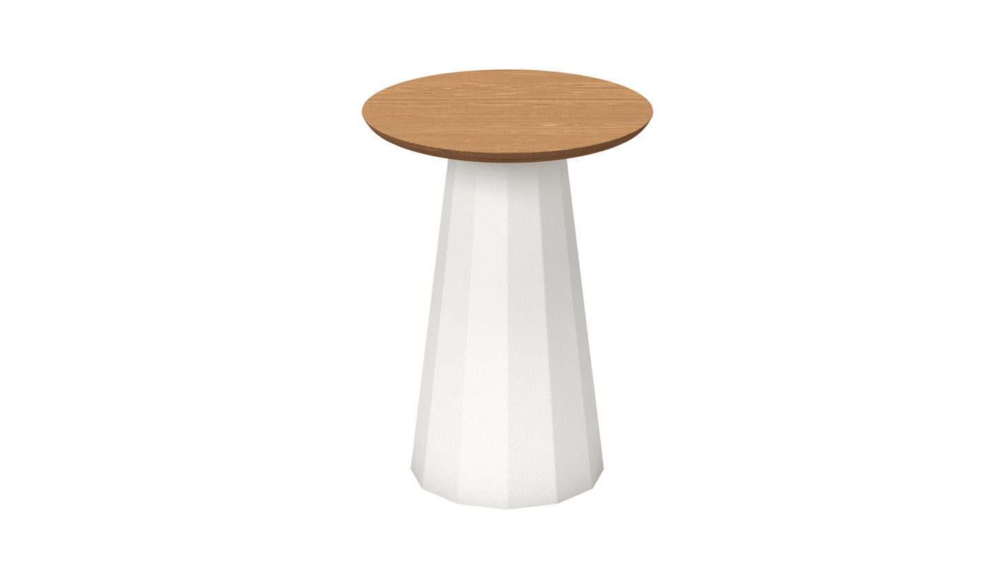 Tabouret conique en bois et métal Ankara - MATIERE GRISE - La Maison MilanaiseTABOURETANKARAINT - 40Blanc 001