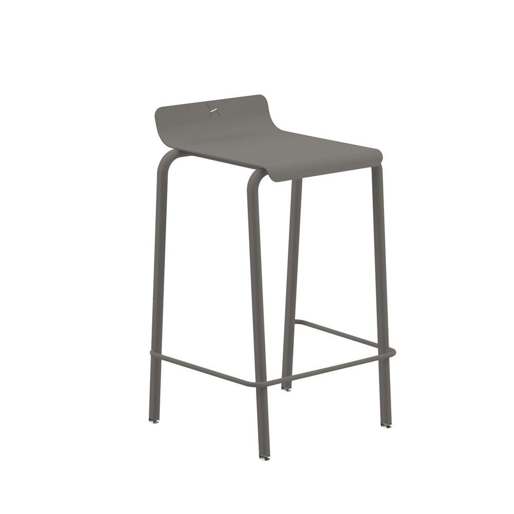 Tabouret de comptoir en aluminium Design et fabrication française - ALLURE D'AZUR - La Maison Milanaise582303L - 8Galet