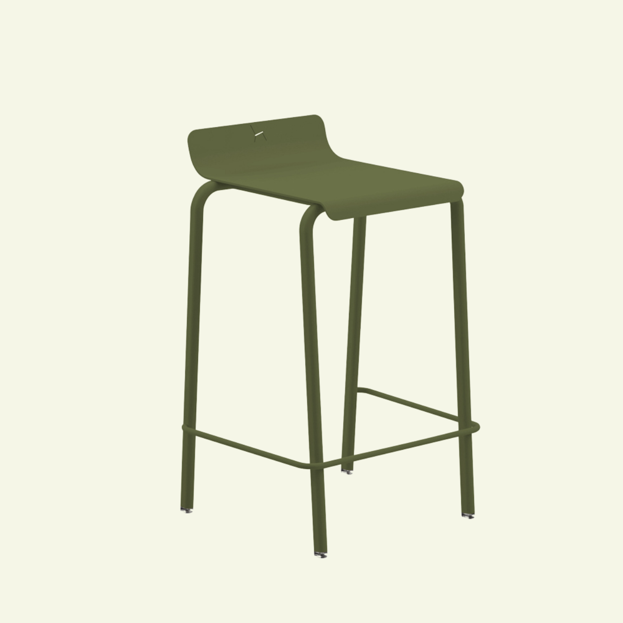 Tabouret de comptoir en aluminium Design et fabrication française - ALLURE D'AZUR - La Maison Milanaise582303L - 1Charbon