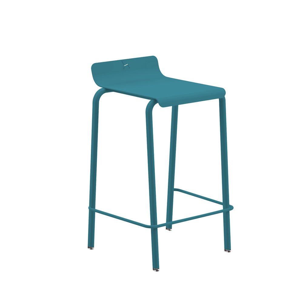 Tabouret de comptoir en aluminium Design et fabrication française - ALLURE D'AZUR - La Maison Milanaise582303L - 15Lagune