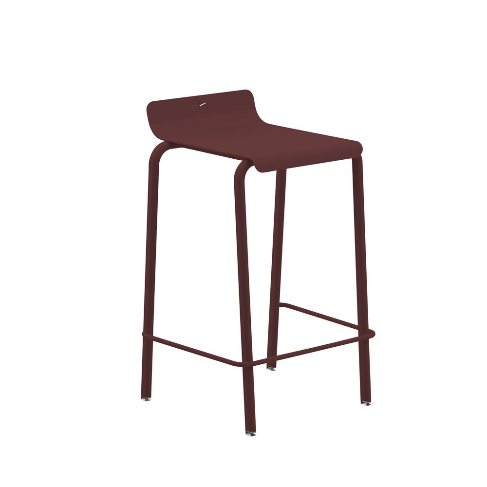 Tabouret de comptoir en aluminium Design et fabrication française - ALLURE D'AZUR - La Maison Milanaise582303L - 2Bordeaux