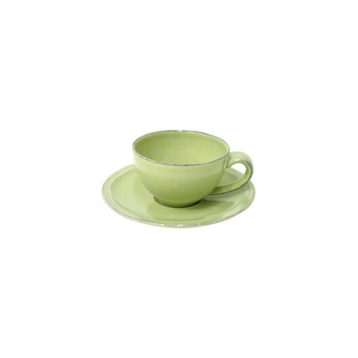 Tasses à café et sous - tasses en grés fin Friso, lot de 6 - COSTA NOVA - La Maison MilanaiseFICSO2FRISOVVert anis