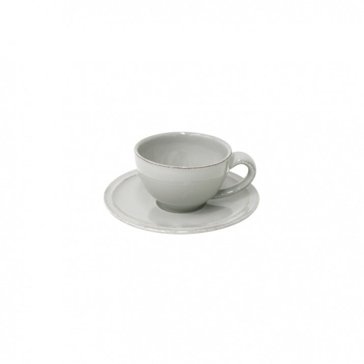 Tasses à café et sous - tasses en grés fin Friso, lot de 6 - COSTA NOVA - La Maison MilanaiseFICSO2FRISOGGris clair