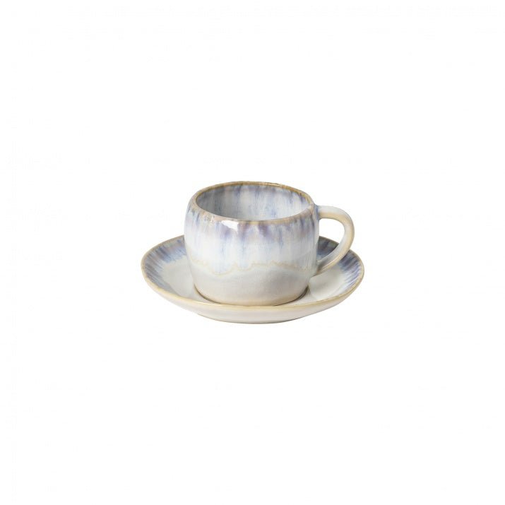 Tasses et sous - tasses en grès fin Brisa, lot de 6 - COSTA NOVA - La Maison MilanaiseLNCS03Bleu6 Tasses à thé 11.6x9xH4.8cm Ø15.4cm 0.23LBleu