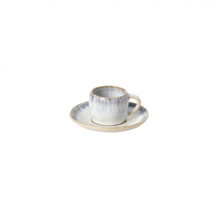 Tasses et sous - tasses en grès fin Brisa, lot de 6 - COSTA NOVA - La Maison MilanaiseLNCS02Bleu6 Tasses à café 8.1x6.3xH4.8 cm Ø12.5cm 0.07LBleu