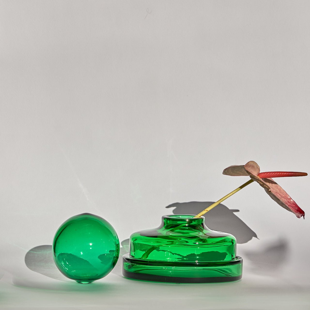 Vase Asinara Design sculptural en cristal soufflé à la main - STUDIO BOJOLA - La Maison MilanaiseASINARA - 1Vert