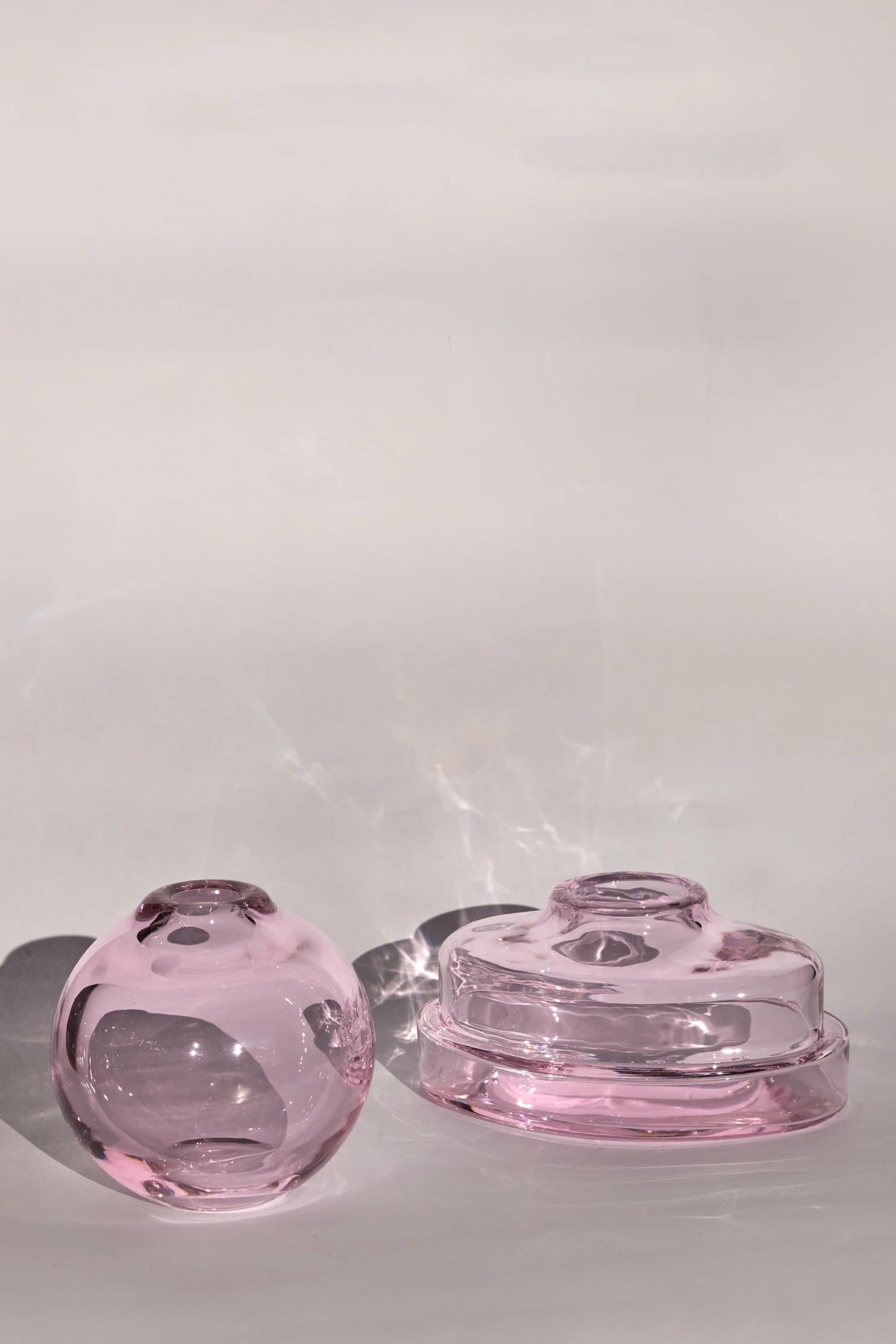 Vase Asinara Design sculptural en cristal soufflé à la main - STUDIO BOJOLA - La Maison MilanaiseASINARA - 2Rose