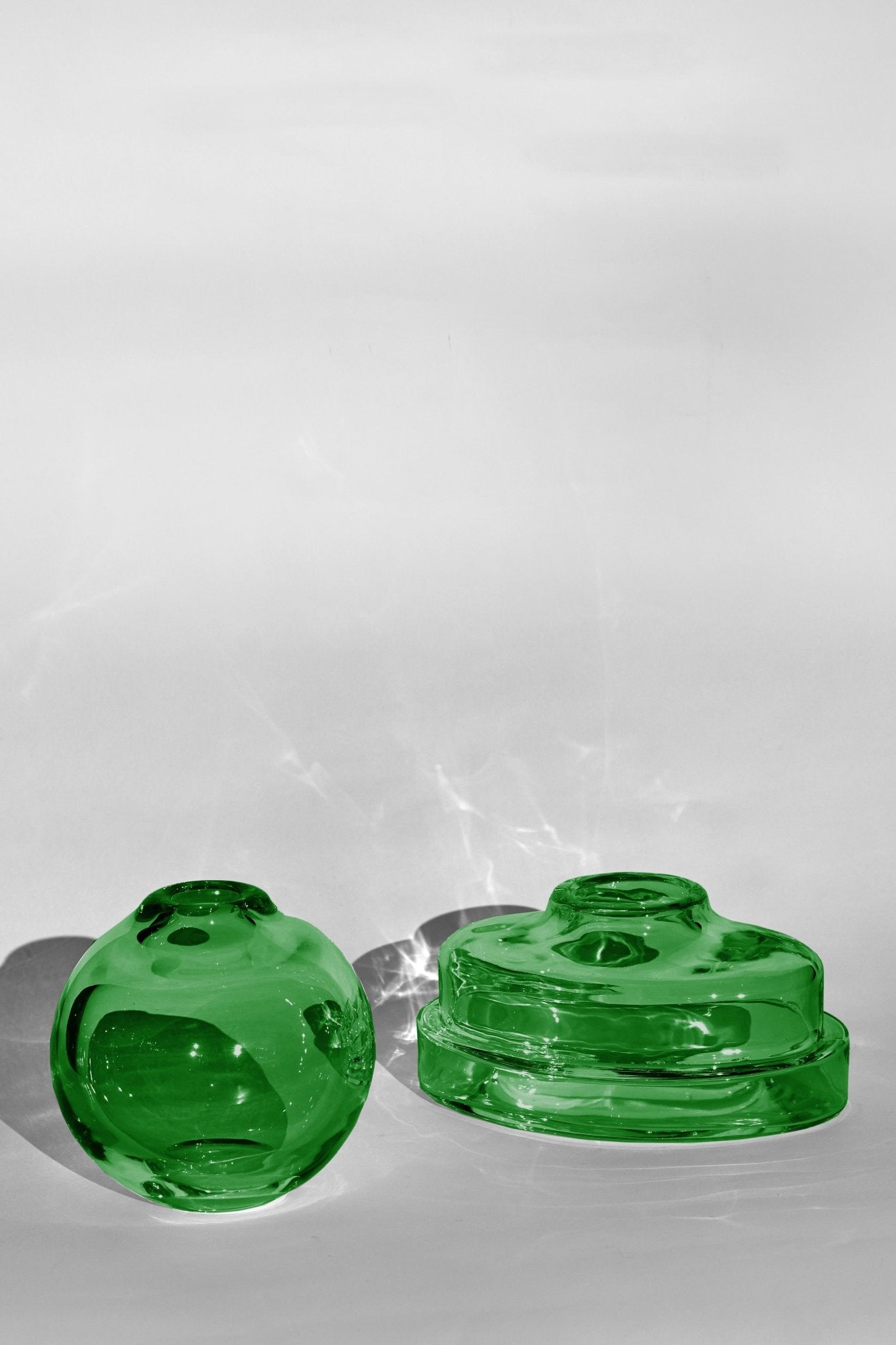 Vase Asinara Design sculptural en cristal soufflé à la main - STUDIO BOJOLA - La Maison MilanaiseASINARA - 1Vert