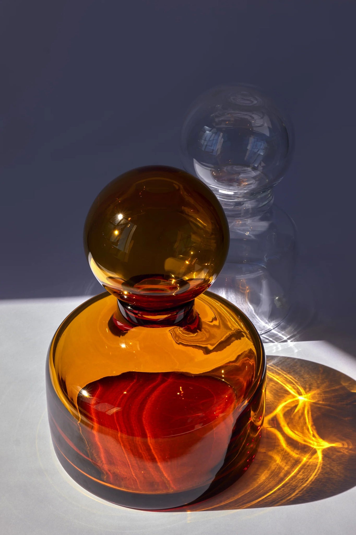 Vase Cefalù Design sculptural en cristal soufflé à la main - STUDIO BOJOLA - La Maison MilanaiseCEFALUTransparent