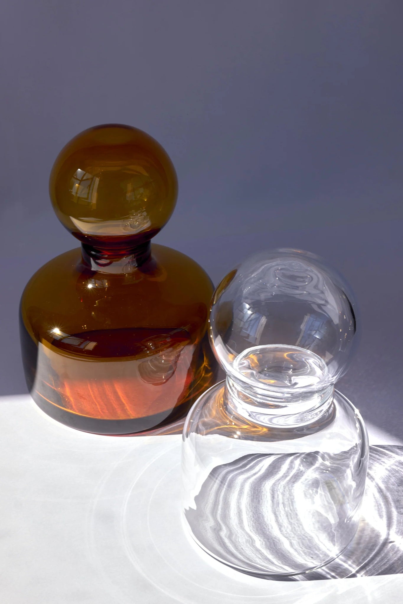Vase Cefalù Design sculptural en cristal soufflé à la main - STUDIO BOJOLA - La Maison MilanaiseCEFALUTransparent