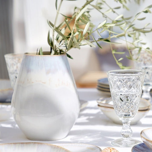 Vase œuf en grès fin Brisa - COSTA NOVA - La Maison MilanaiseVAV151bleuBleuPetit Ø11.7xH14.7cm 0.87L