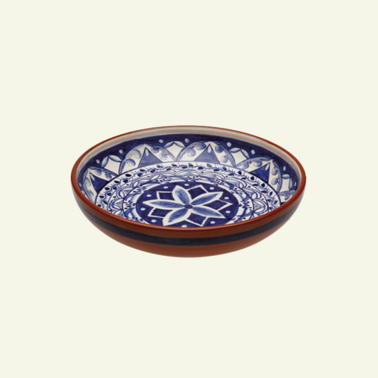 Saladier floral bleu en terre cuite Alentejo Terracotta - COSTA NOVA