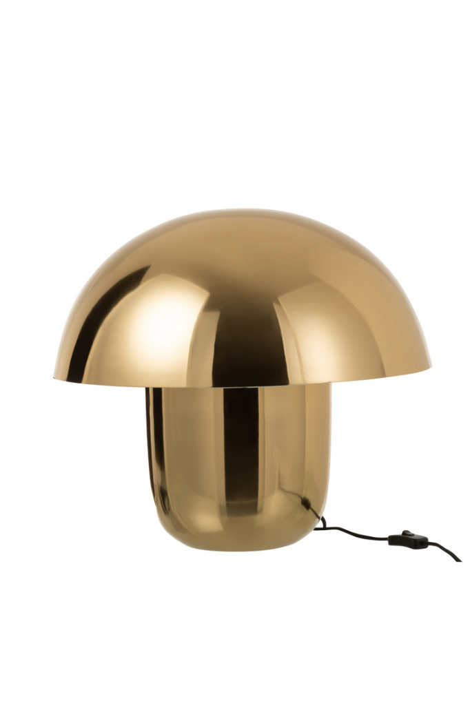 Lampe Champignon Fer Or Grand