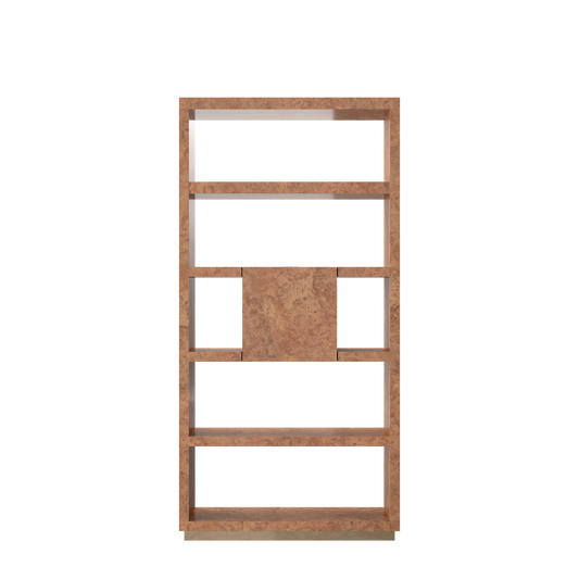 Bibliothèque NINA – Élégance sculpturale en châtaignier - ULTRA MOBILI