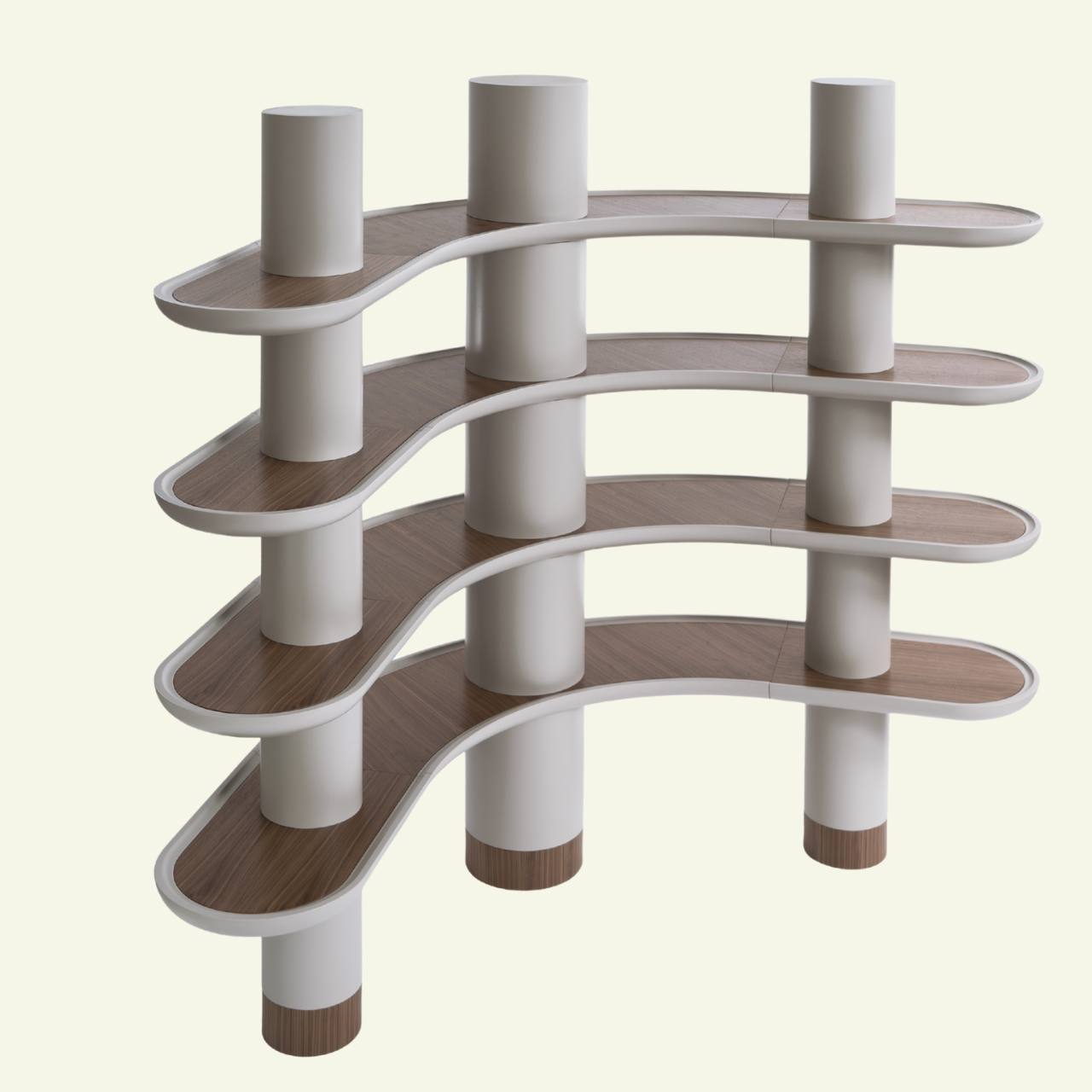 Bibliothèque MINA A100 – Courbes sculptées et matières nobles - ULTRA MOBILI